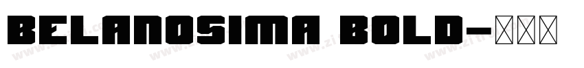 Belanosima Bold字体转换
